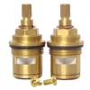 Ownace Pair of Replacement Bath Tap Valves Quarter Turn Ceramic