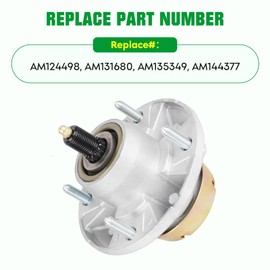 Youxmoto Deck Spindle Assembly Fit for John Deere X475 X485 X495 X520 X500 X530 LT133 LT155 LT166, Replaces AM124498 AM131680 AM135349 AM144377 3 Pack