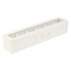 Small Wooden Tea Bag Storage Box 6 Compartment Wood Tea
