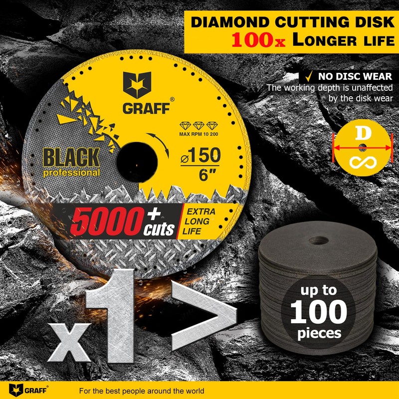 6 Inch Diamond Metal Cutting Disc for Angle Grinder —