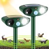 JahyElec 1 piece Solar Ultrasonic Animal Repellent Outdoor Motion Sensor