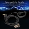 Two Way Radio Earpiece Universal K Head 2 Pin Electroplating