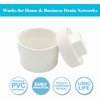 Sewer Cleanout Cap with Plug Pipe Fitting, 4 Inch PVC