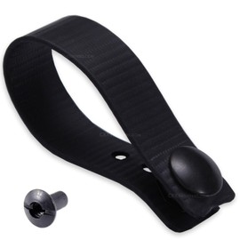 IWB Soft Belt Loops - Black/Plain Snap – w/Heavy Duty Rubberized Nylon Pull-The-Dot Security Snaps & Mounting Hardware - Holster Loops for IWB Carry - (Fits 1.25" to 2.00" Belts (Adjustable) - (Pair)