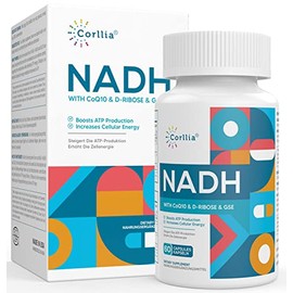 Suplemento Nadh + Coq10 + D-Ribose, Suplemento Enhance Nad+ Para Energía, Fatiga, 60 Cápsulas