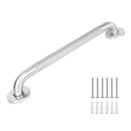 Raemnaky Grab Bars for Bathtubs and Showers, 304 Stainless Steel Handicap Grab Bar, Anti Slip Bathroom Handrail with Knurled Surface, Holds up to 500 LBS Safety Shower Handle for Elderly (12 Inches)