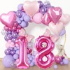 HotPink Bow Balloons (Number 11)