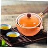 VICASKY Ceramic 360° Rotatory Tea Kettle Side Handle Home Teapot