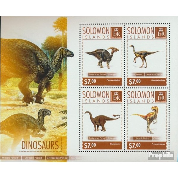 Prophila Collection Solomon Islands 2817-2820 Miniature Sheet (Complete Edition) Mint