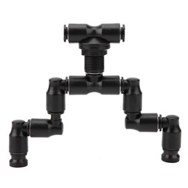 Reptile Terrarium Nozzles, 2 Heads Terrarium Mist Sprinkler Fogger Sprayer 360° Adjustable Aquarium Irrigation Cooling System for Reptiles Amphibians Forest Plants Flowers