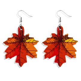 Thanksgiving Earrings Fall Maple Leaf Earrings for Women Trendy Pearl Maple Leaf Drop Earrings Tassels Maple Leafdrop Dangle Earrings Autumn Earrings Thanksgiving Earrings for Women