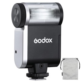 Godox iA32 Mini Camera Flash, GN15, S1/S2 dimming, 8 levels of power adjustment, support color temperature 6200K±200K suitable for Canon, Sony, Nikon, Fuji, Olympus etc