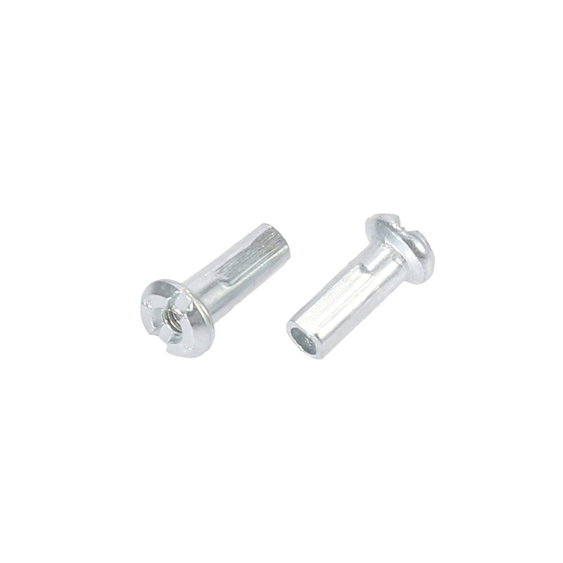 QUARKZMAN 40 Pcs 14G J Curve 136mm Spokes with Nipples