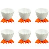 IKOPFLN Pack of 6 Egg Cups Egg Cups Funny Egg