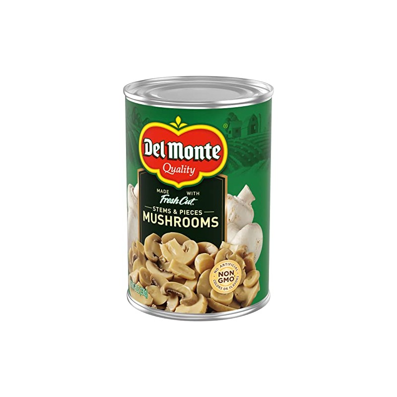 Del Monte® Mushrooms Stems and Pieces 8 oz. Can, 12