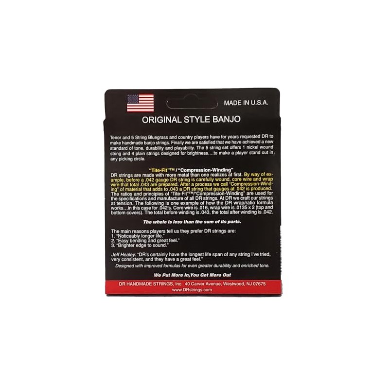 DR Strings Banjo Set - Tenor banjo