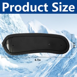 Shupakul 2 Pcs Over-The-Toe Snowboard Binding Strap-Snowboard Binding Straps Replacement with Screw-Snowboard Ankle Ladder Strap Binding for Ski Strap-in Binding Accessories