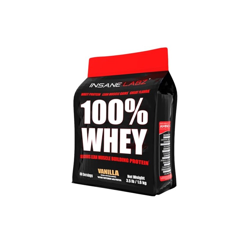 Insane Labz 100% Whey Protein (60 Servings, Vanilla)