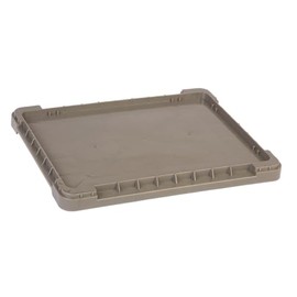 Hudson Exchange 12 x 15 (1 Pack) Lid For Straight Wall Handled Storage Container Tote, Gray/Brown