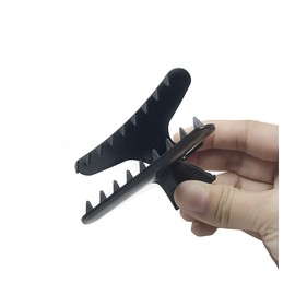 12 Pieces Butterfly Hairdresser Clamps Large Butterfly Hair Barrettes Hair Claws Black Plastic Clip Hairdressing Tray Hair Positioning Hairpin Styling Accessories for Salon Barber