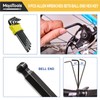 MoJoTools 23-Piece Flex-Head Ratcheting Combination Wrench Set-Includes 14PCS Metric 8-24mm
