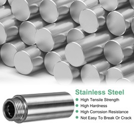 M METERXITY Shower Head Extension Arm, Stainless Steel G1/2 Male to Female Extension Pipe Fitting Adapter with PTFE Thread Seal Tape for Shower/Faucet, Pipe Plumbing Coupler 2.75"/70mm 1-Pack