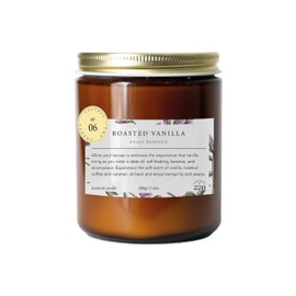 CENTRAL 220 | Vela Roasted Vanilla | Vainilla natural tostada, granos de café y caramelo. | Aromaterapia: Antiansiedad | 200g | Duración 40-50 Horas