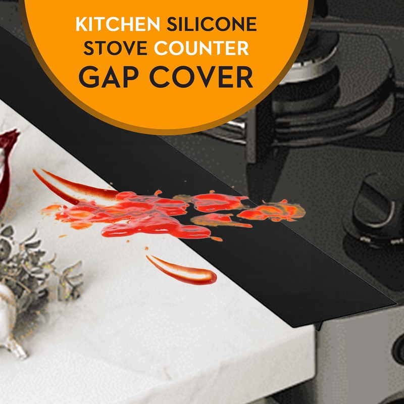 Stove Gap Covers (2 Pack), Heat Resistant and Dishwasher Safe