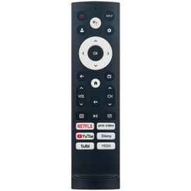 ERF3W90H Voice Command Remote Control Replacement compatible with Hisense 43 inch Class A6 Series LED 4K UHD Smart Google TV 43A65H 43A68H 43A6H 50A65H 50A68H 50A6H 50U6H 55A65H 55A68H 55A6H 55U65H