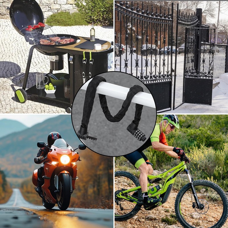 ASelected Bicycle Lock with 5-Digit 90 CM Combination Lock Bicycle