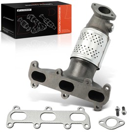 A-Premium Front Exhaust Manifold Catalytic Converter Kit Direct-Fit Compatible with Hyundai Santa Fe 2005-2006, Tucson 2005-2009 & Kia Sportage 2005-2010, 2.7L, EPA Compliant