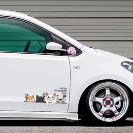 Universal Car Sticker Cat Cute (6.3 x 1.9 inches (16 x 4.9 cm)