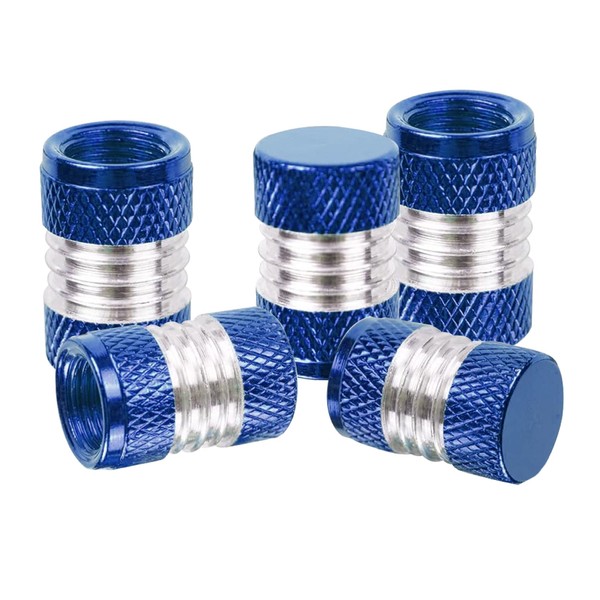 5 Pcs Car Tire Valve Stem Caps, Aluminum Tire Valve