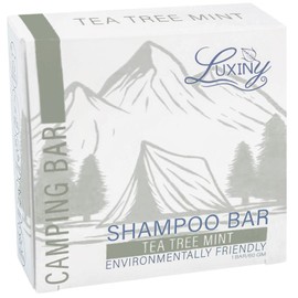 Luxiny Tea Tree Mint Shampoo Bar – Vegan, Sulfate-Free, Made in the USA – Refreshing Tea Tree & Mint Oils – Up to 60 Washes – Eco-Friendly & Travel-Friendly