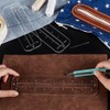 PH PandaHall 6pcs 3 Sizes Zipper Making Templates, Clear Acrylic