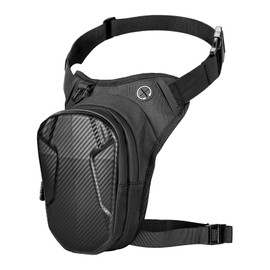 YYTECH Motorcycle Leg Bag, Leg Bag for Men and Women, Waterproof Hard Shell Leg Bag, Motorcycle Waist Bag, Motorcycle Thigh Bag with Adjustable for Running, Cycling, Motorcycle, Black8731, Sports