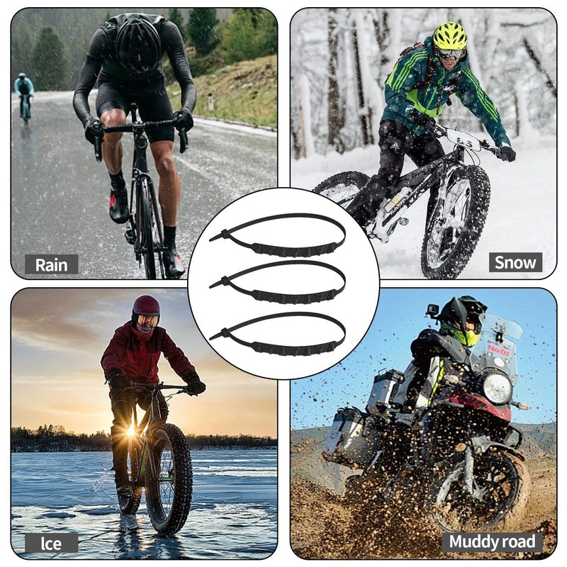 Pack of 20 Tyre Chains, Plastic Snow Chains, Durable Snow