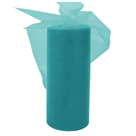 Tulle Rolls Fabric Turquoise 30 cm x 92 m, EUBSWA Tulle Ribbon Tulle Roll for Wedding Party Tutu Skirt Banquet Clothing Craft Decoration