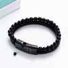 VCCWYQK 2 Layer Pearl Urn Bracelet for Ashes for Men