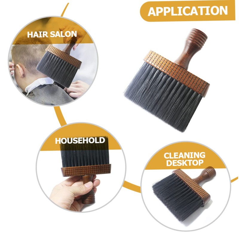 FOMIYES Neck Duster Brush Ergonomic Barber Brush for Easy Cleaning