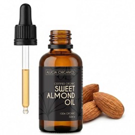 100% Pure Almond Oil for Face, Hair & Body 50 ml - Sweet Almond Oil Rich in Vitamin E – Natural, Cold-Pressed & Unrefined, Skin Hydrating - Certified Organic & Cruelty-Free for Daily Skin Use