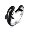 CRMAD Orca Ring for Women Sterling Silver Killer Whale Gifts