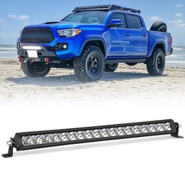 20 Inch LED Light Bar, ACEC SHOP Single Row Light Bar 126W Spot Flood Combo Off Road Driving Lights Fog Lights Bumper Light Slim LED Light Bar for Truck Pickup SUV UTV ATV 4x4 Tractor