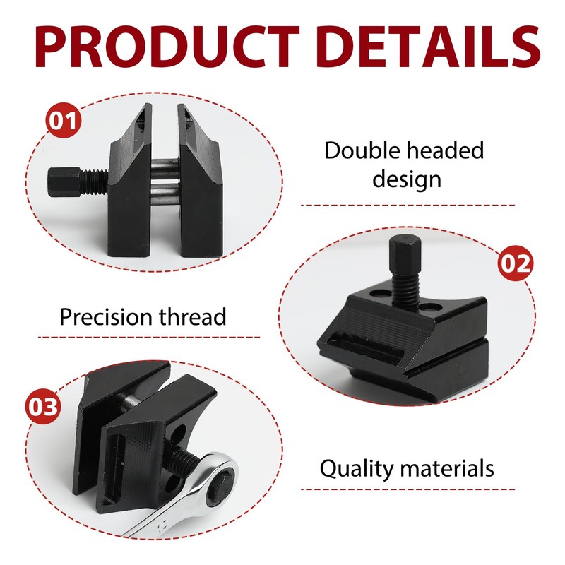 Suspension Strut Spreader Tool with Double Head Design, Strut Spreader