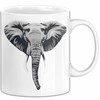 Elefant Tier Tasse Geschenk Lustige Geschenkidee Spruch (Weiß)