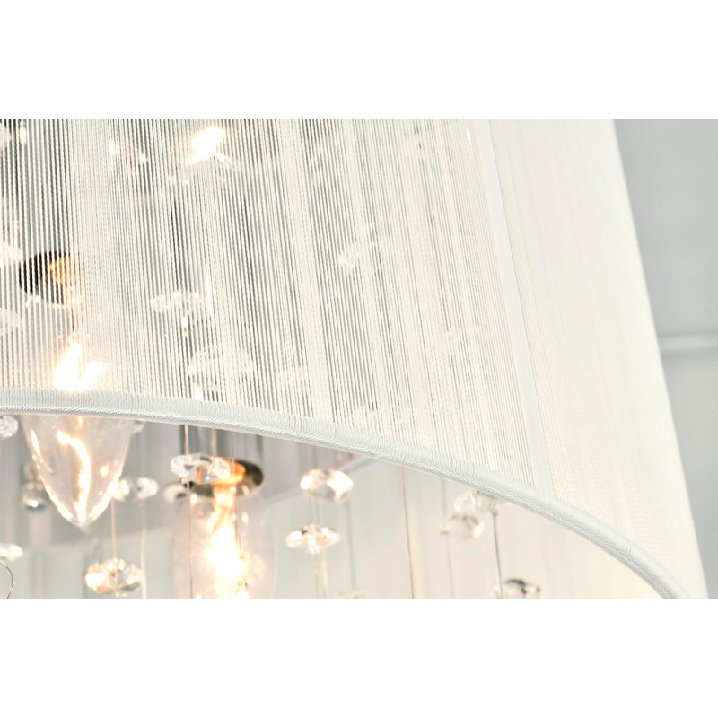 Edvivi Belle Drum Crystal Flush Mount, 4 Lights Glam Lighting