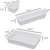 PXLAATY Drawer Dividers Storage Trays Stationery Accessories Cosmetic Trays Set