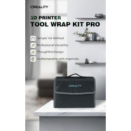 Creality Upgraded 3D Printer Tool Wrap Kit Pro, 74Pcs Includes Deburring Tool, Nozzle Cleaning Tools, Art Knife Set, Tube Cutter, Storage Bag Suitable for 3D Print Removing, Cleaning, Finishing