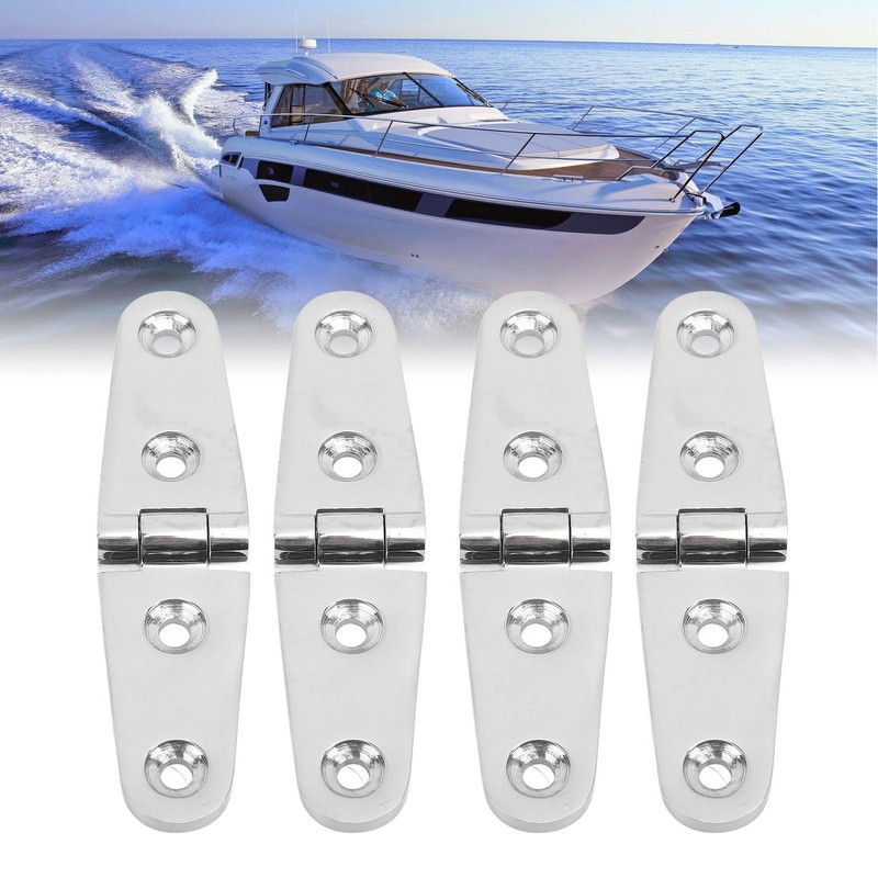 4pcs Hatch Hardware Hinges Hinge Ship Boat Stainless Steel Hinge