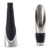 Brushed Stainless Steel Wine Bottle Pourer and Stopper